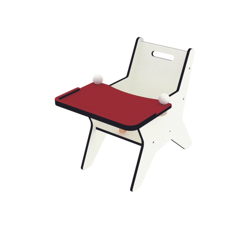 Fauteuil avec Tablette amovible T1 Jaune