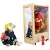 Petit chariot d'habillage avec miroirs
