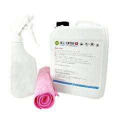 Pack découverte 1 bidon de 5 litres aquama indigo 1000ppm + Offert : 1 pulvérisateur 600 ml + 1 microfibre + 1 robinet doseur + 