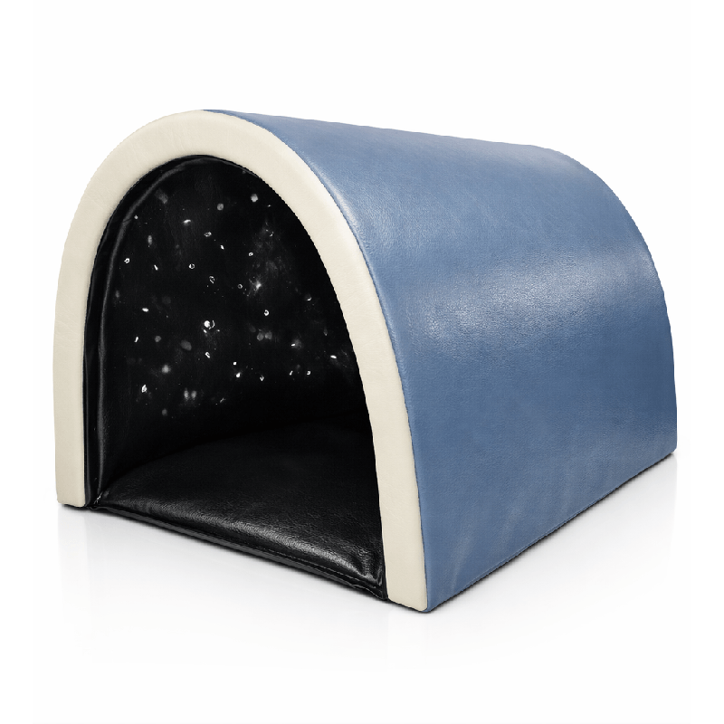 Tunnel avec étoiles lumineuses