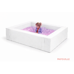 Piscines à balles blanches avec lumière