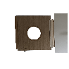 Portillon en bois oculus avec roulette sur mesure