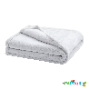 Couverture microdoux 100 x 150 perle - Papouille