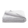Couverture microdoux 100 x 150 perle - Papouille