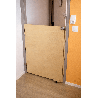 Portillon en bois fenêtre avec roulette sur mesure