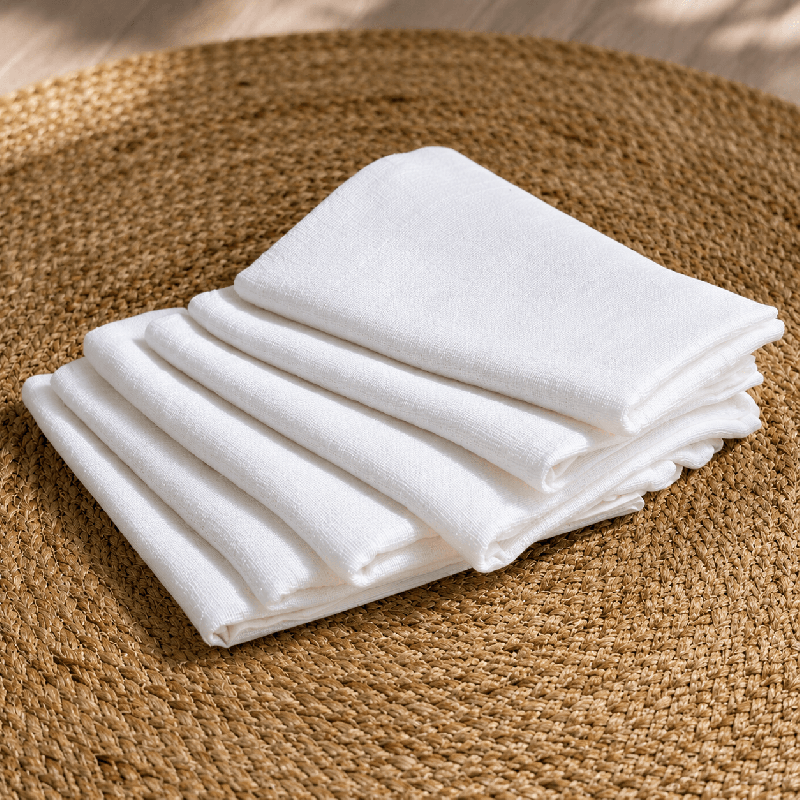 Lot de 6 Langes 120 gr 70 X 70 cm