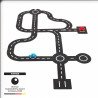 Circuit en feutre avec 2 voitures, 30 éléments