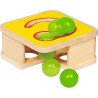 Jeu de maillet et toboggan à boules en bois