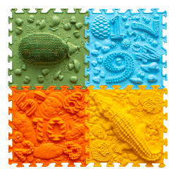 Tapis puzzle sensoriel - Forêt