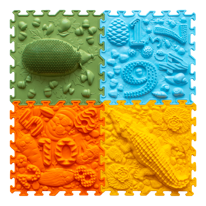 Tapis puzzle sensoriel - Forêt