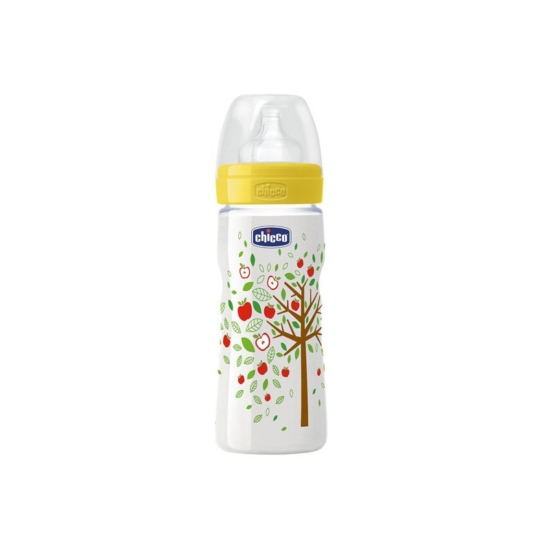 Biberon chicco, flux rapide, 4 mois et plus, 330ml - Papouille
