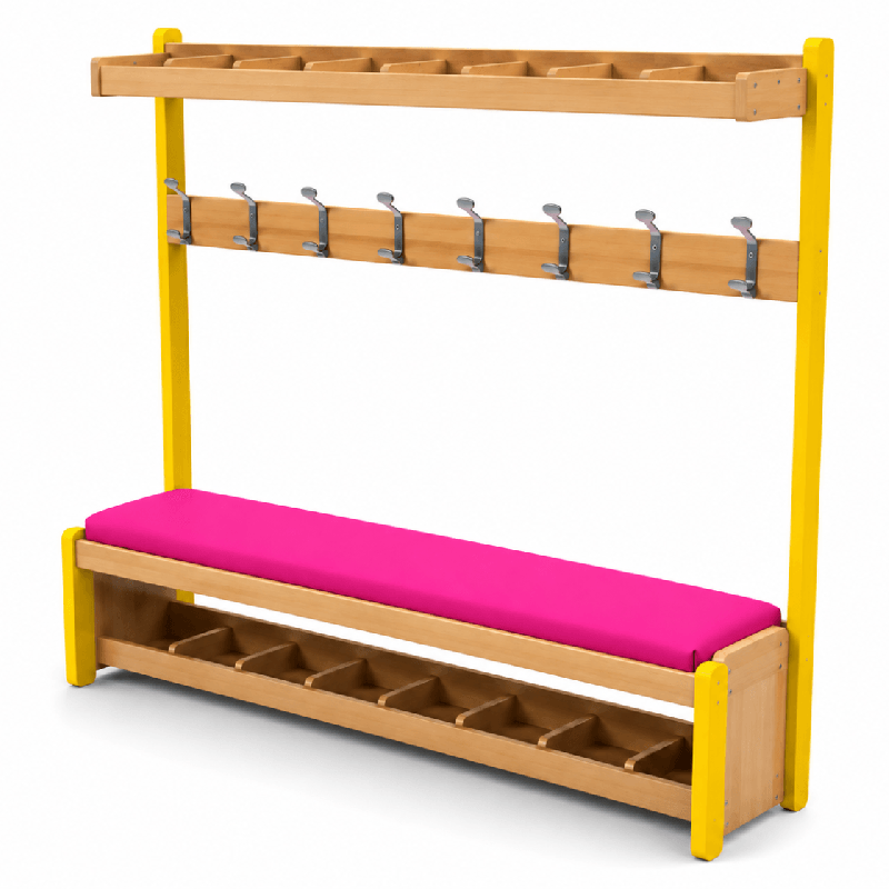 Banc vestiaire Assise Framboise