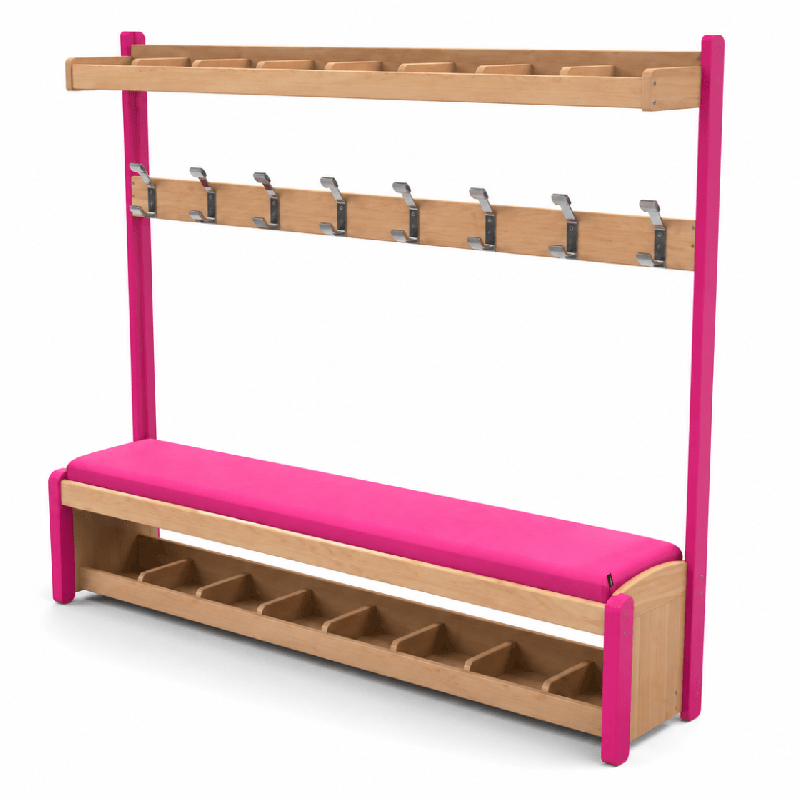Banc vestiaire Assise Framboise