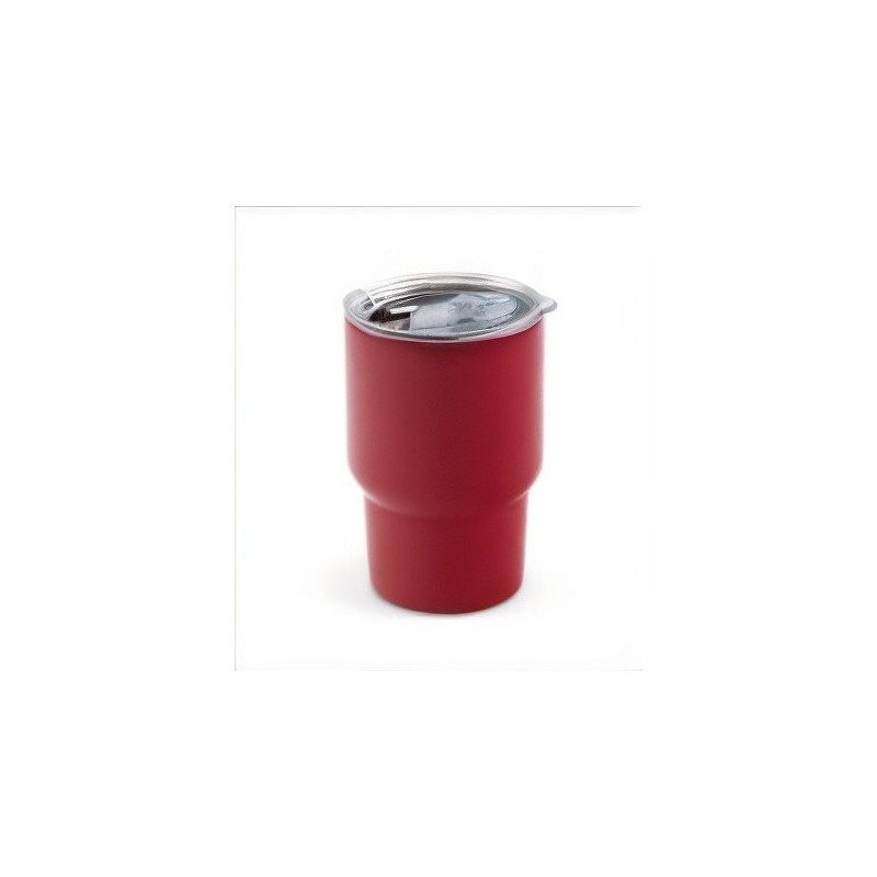 Gobelet avec couvercle - 9 cl (lot de 6) - Blanc