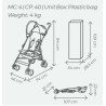 Poussette simple - jusqu'à 15 Kg