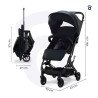 Poussette 1 place - adaptée comme bagage cabine - jusqu'à 22 Kg