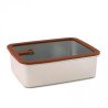 Boite de conservation - 2.4 L - Inox micro-ondable