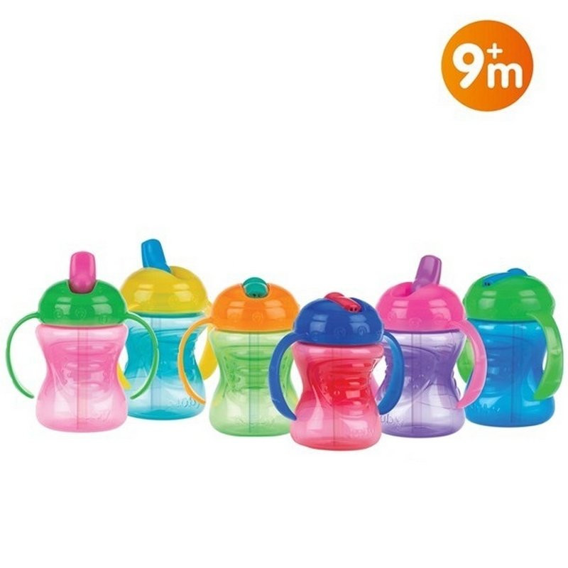 Gobelet 2-en-1 à bec dur et débit libre – 240ml - 9m+ - Papouille