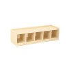 Low Storage Cabinet with 5 Compartments