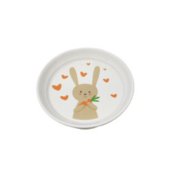Assiette creuse mélamine lapin - Papouille