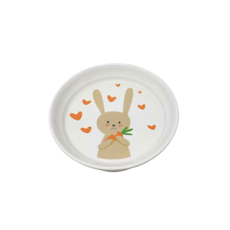 Assiette creuse mélamine lapin - Papouille