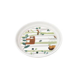 Assiette creuse mélamine animaux de la forêt - Papouille