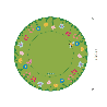 Round Flower Meadow Rug