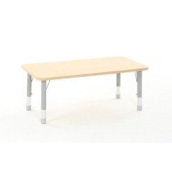 Rectangular Table Owlaf 120 x 60 cm. incl. height-adjustable metal legs - melamine coating