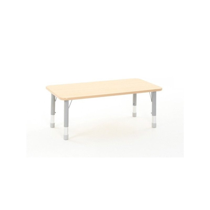 Rectangular Table Owlaf 120 x 60 cm. incl. height-adjustable metal legs - melamine coating
