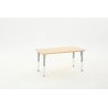 Rectangular Table Owlaf 120 x 60 cm. incl. height-adjustable metal legs - melamine coating
