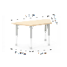 Trapezoidal Table Owlaf 120 x 60 cm. incl. height-adjustable metal legs - HPL surface