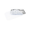 Plateau 5 compartiments inox 30,5 x 23,5 x 2,5 cm avec couve - Papouille