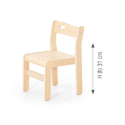 Chair "Ole". seat height: 31 cm. without armrest - (4 Chairs/Carton - Price per piece!)
