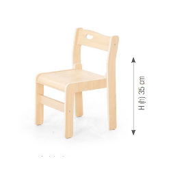Chair "Ole". seat height: 35 cm. without armrest - (4 Chairs/Carton - Price per piece!)