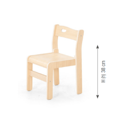 Chair "Ole". seat height: 38 cm. without armrest - (4 Chairs/Carton - Price per piece!)