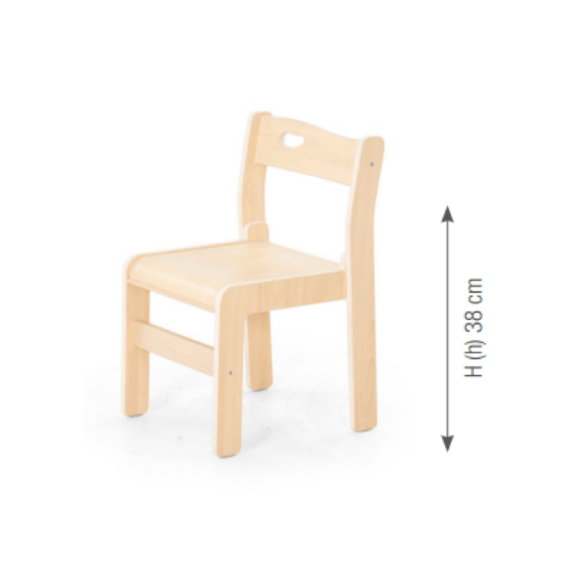 Chair "Ole". seat height: 38 cm. without armrest - (4 Chairs/Carton - Price per piece!)