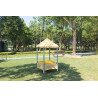 Mobile Mud Table with pointed Roof