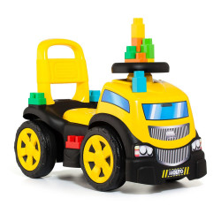 Porteur enfant camion 3 en 1 avec cube - Papouille