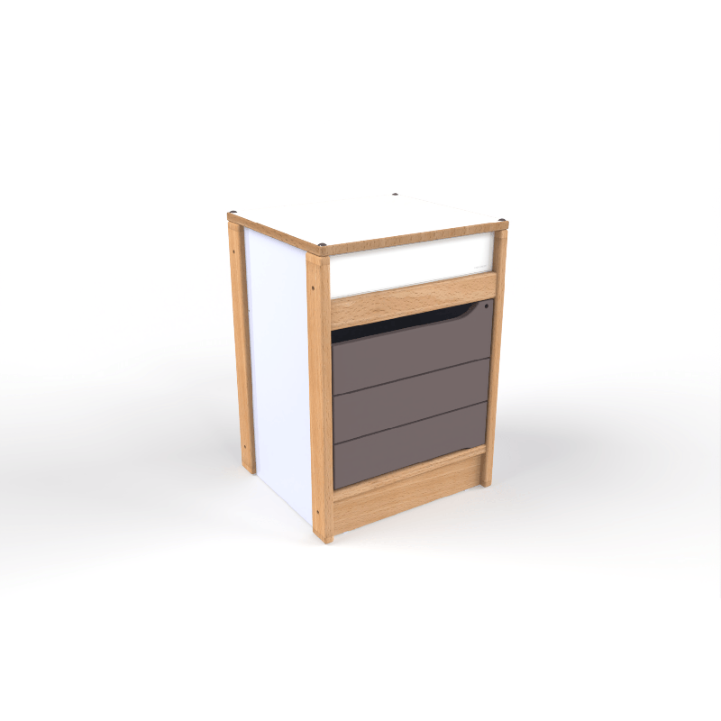 Meuble de rangement de cuisine pour enfants - Naturel