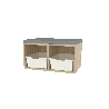Banc sur-chaussures - 2 places - T3