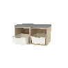 Banc sur-chaussures - 2 places - T3