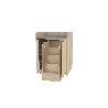 Meuble à langer avec escalier et tapis