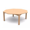 Table octogonale spéciale collectivité t0 Naturel - Papouille