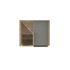 Meuble à langer avec escalier et porte