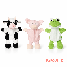 Marionnettes vache, cochon et grenouille (avec pattes) - Papouille
