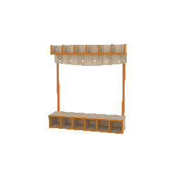 Vestiaire 6 places - T00