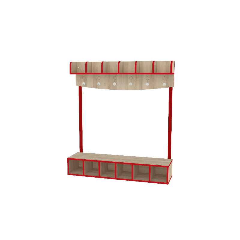 Vestiaire 6 places - T00