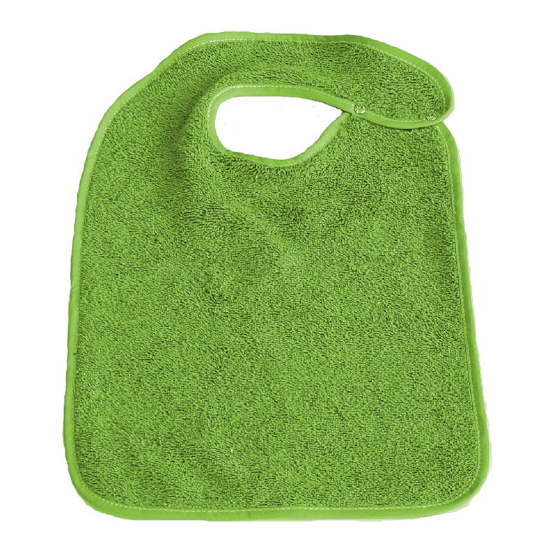 Bavoir à pression dos imperméable - 30 x 40 cm - Anis