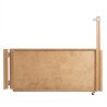 Portillon bois droit sur roulette sur mesure - 800/1000 mm x H 750 mm x 21 mm