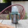tasse Inox avec anse bec souple silicone
